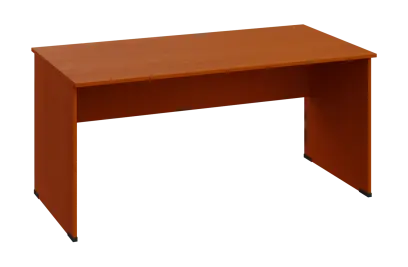 EPL 18 - 16 stůl kancelářský, dřevěná podnož, deska 18 mm, široký 1600 mm, třešeň šumavská